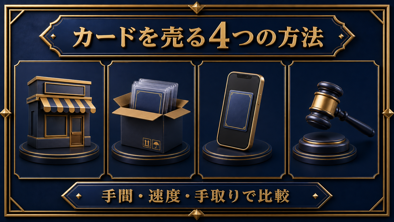 カードを売る4つの方法｜比較