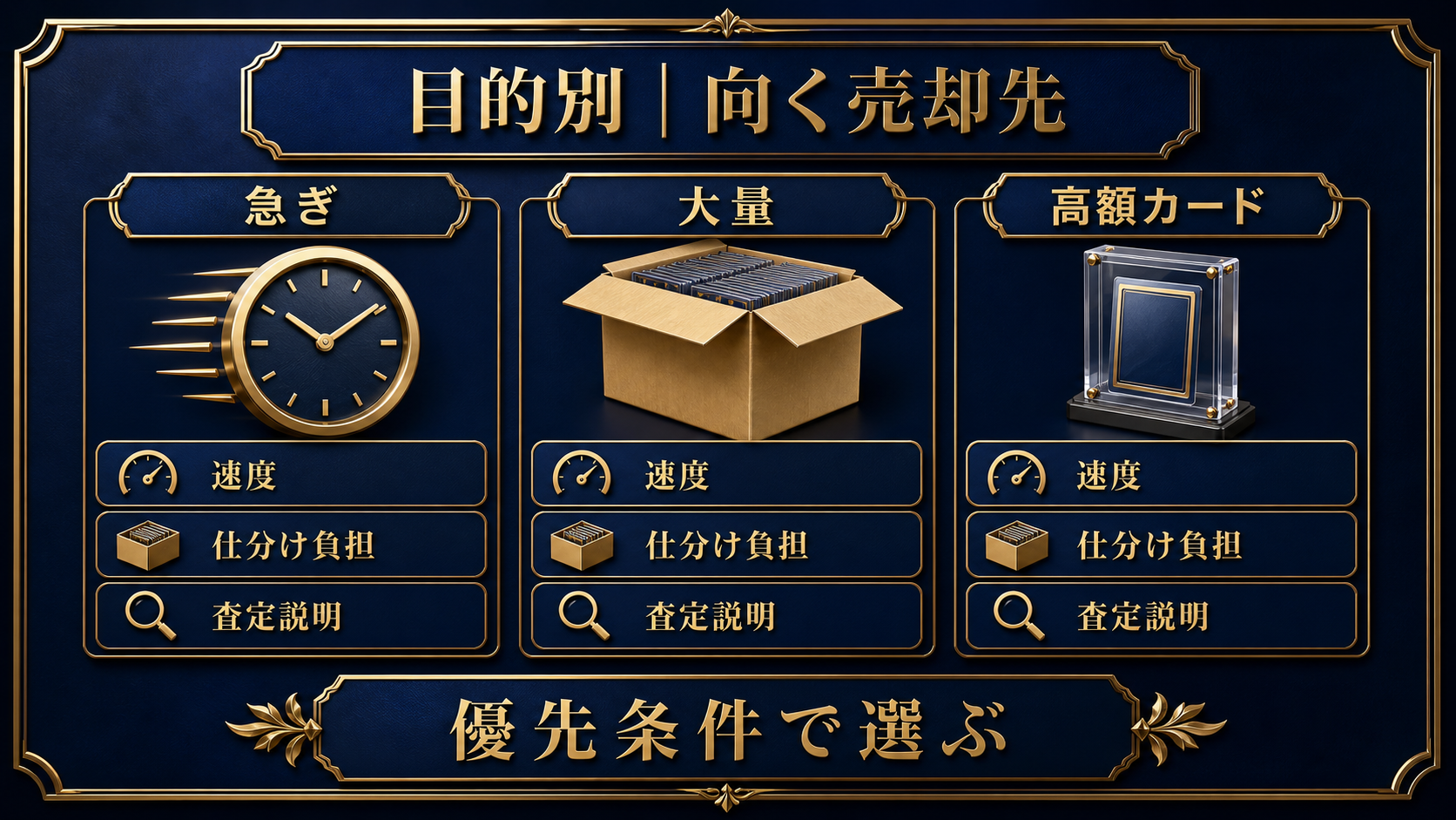 目的別｜向く売却先