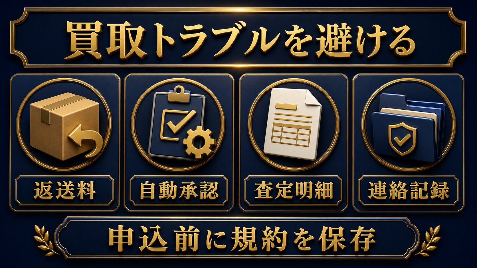 買取トラブル｜確認事項