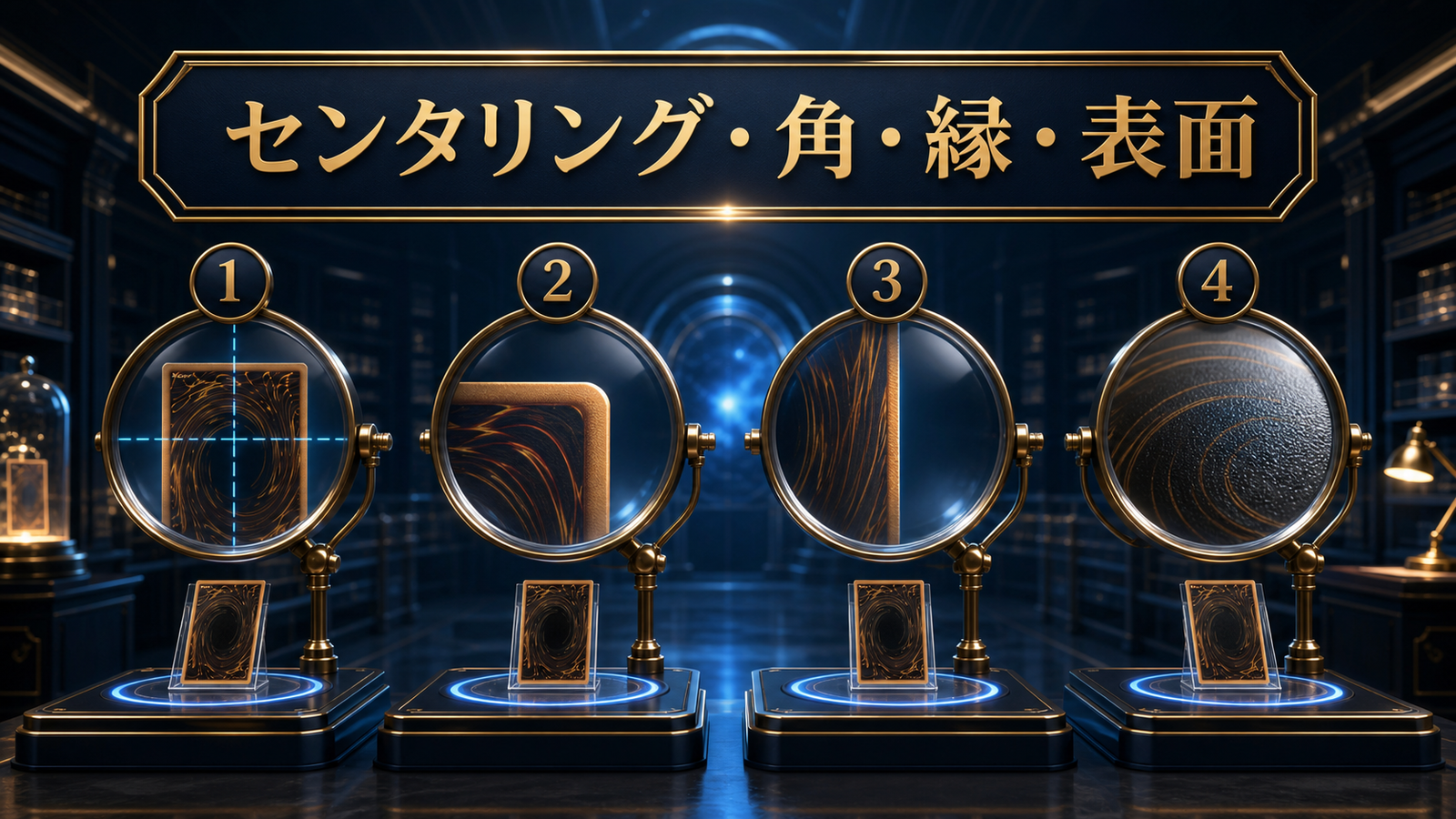 4項目|センタリング・角・縁・表面
