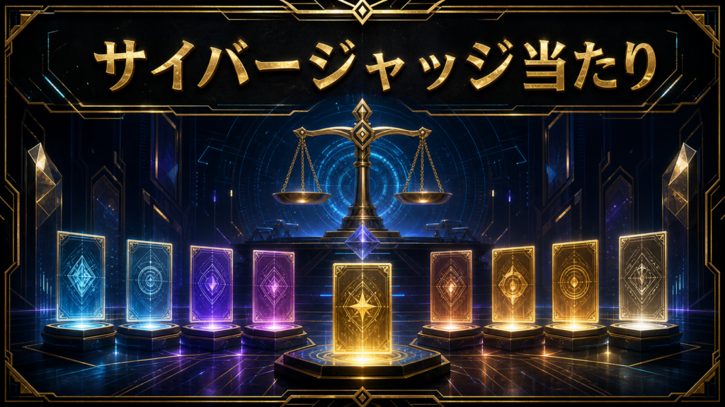 サイバージャッジ当たりランキング｜買取相場・封入率のアイキャッチ