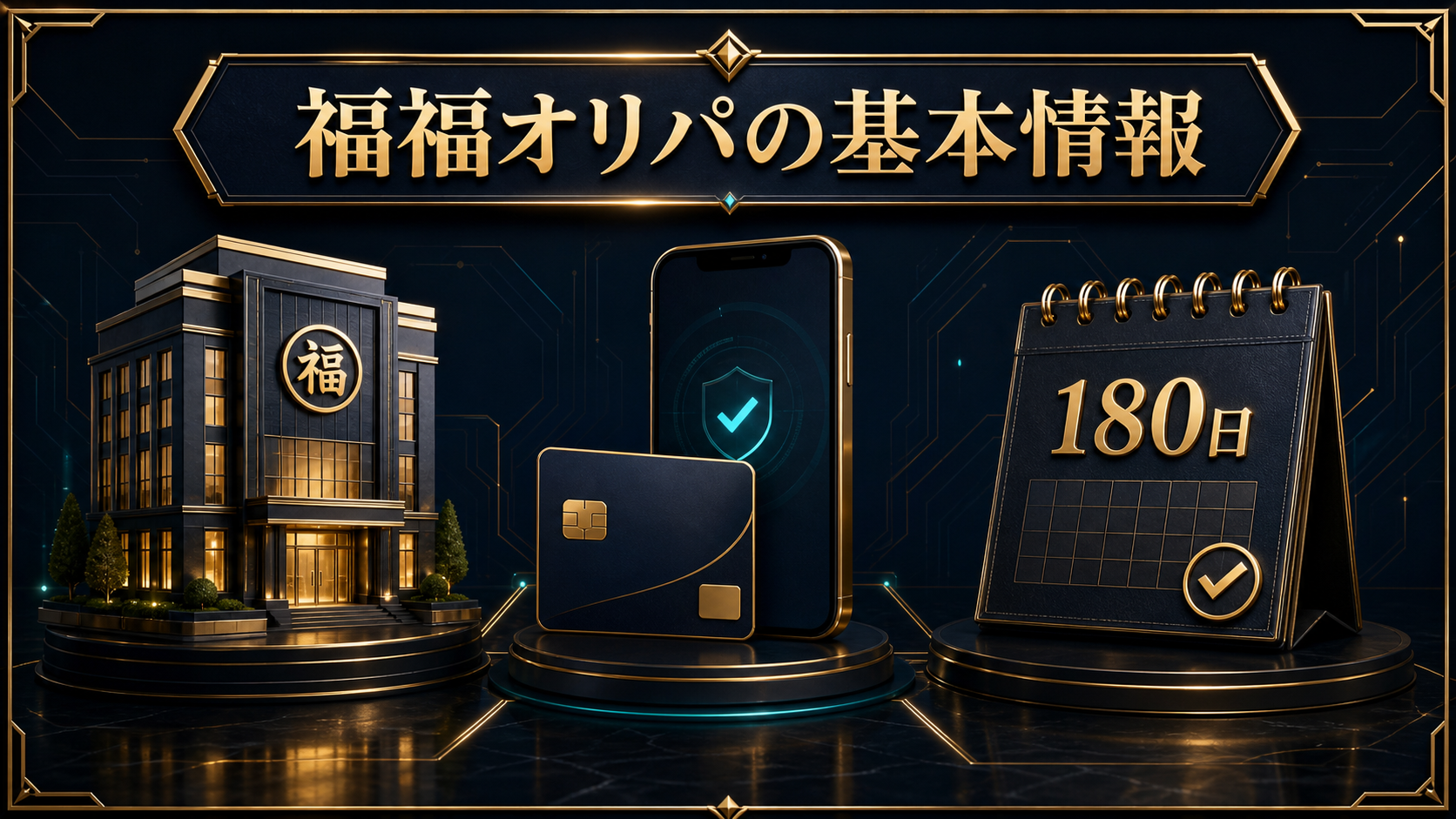 福福オリパの運営会社・古物商許可・支払い・ポイント180日をまとめた図解