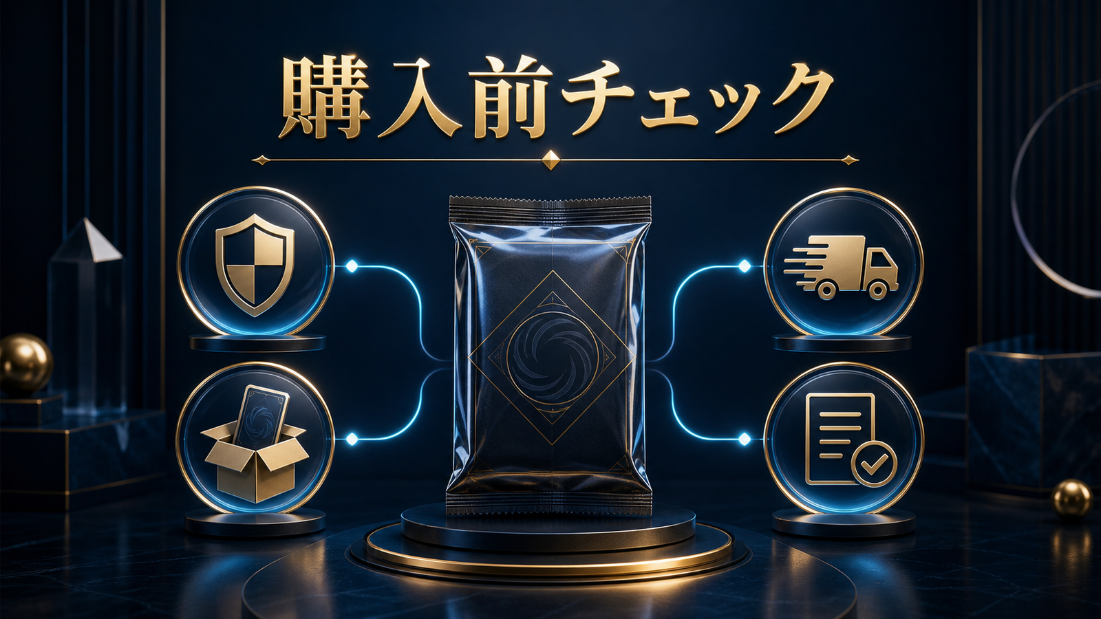 晴れる屋オリパ購入前の確認項目を整理した図
