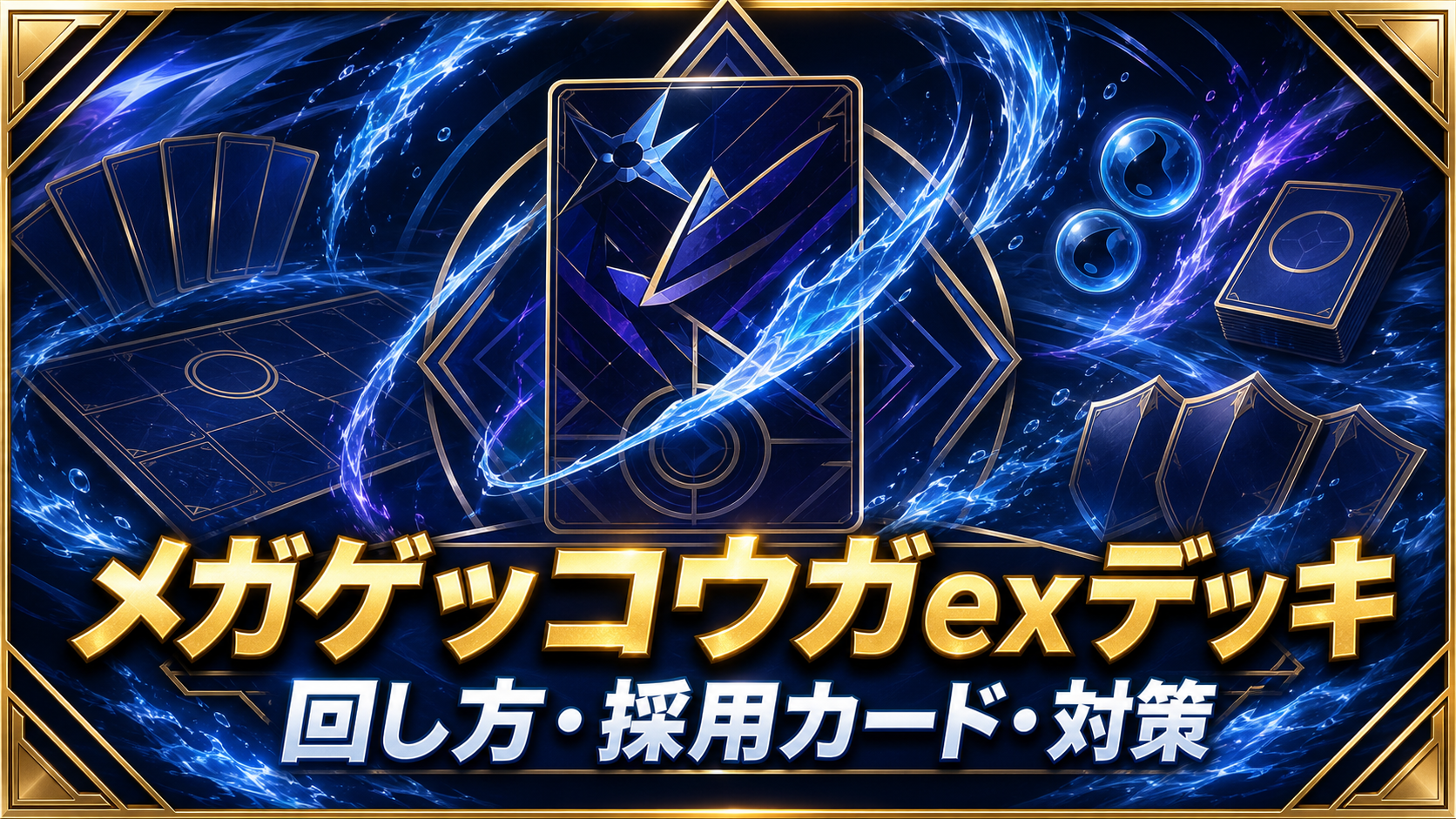 メガゲッコウガexデッキ|回し方・採用カード・対策のアイキャッチ