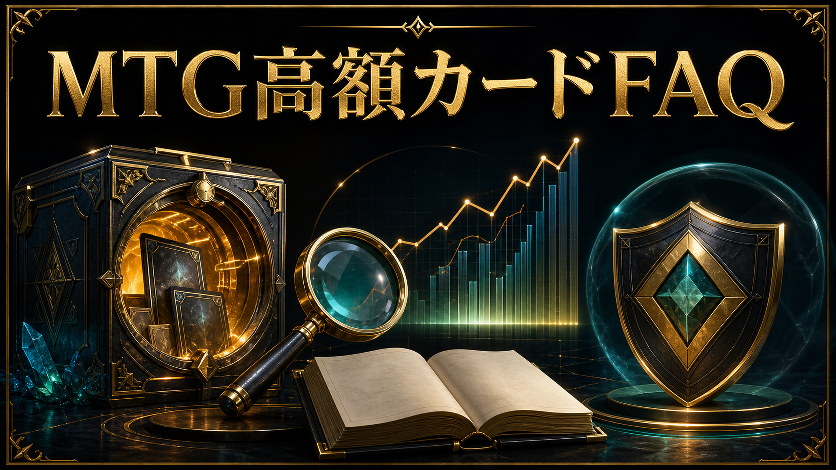 MTG高額カードの版・真贋・相場・保管・売却に関するFAQ図