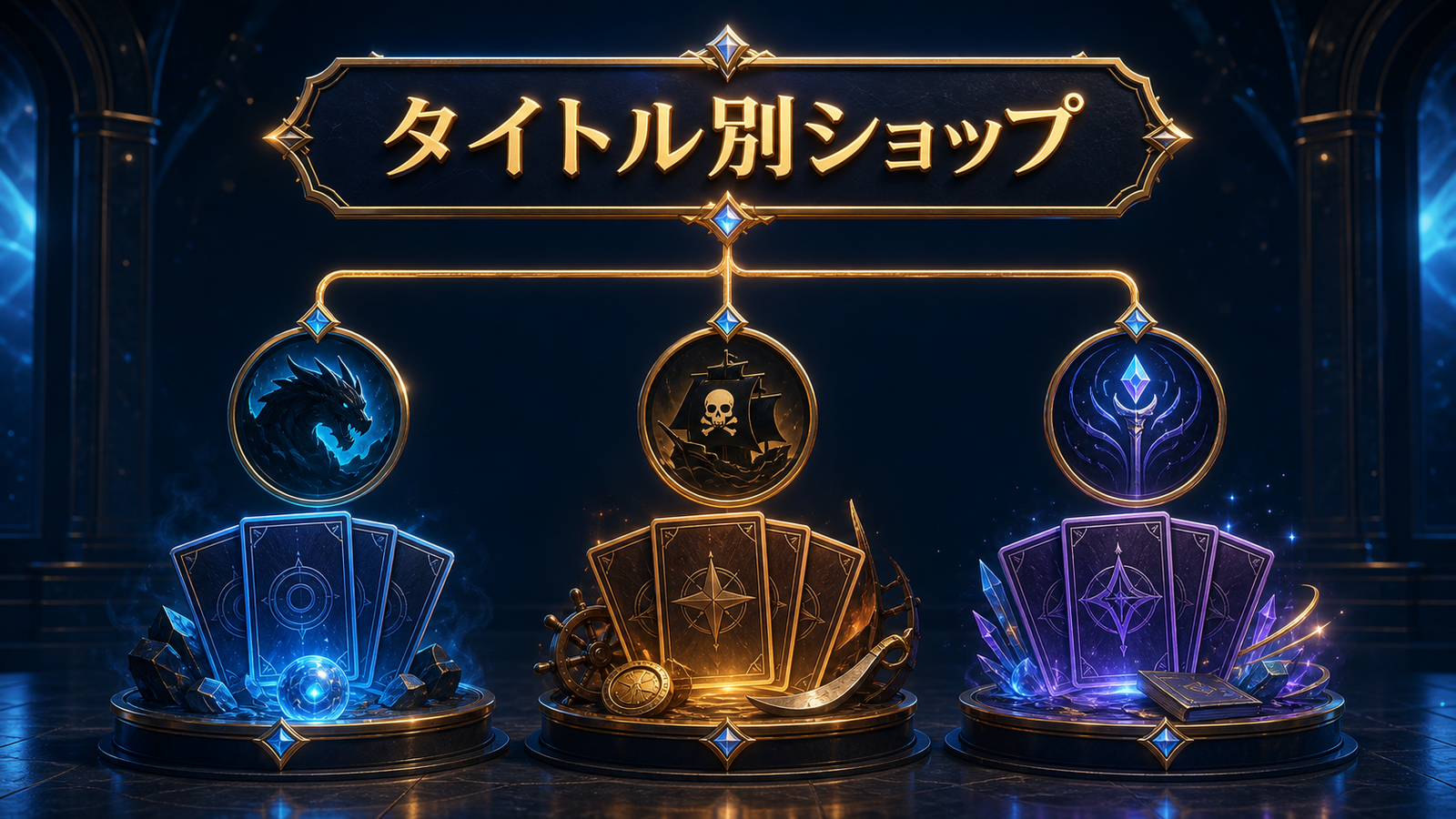 タイトル別にショップを探すを整理した図