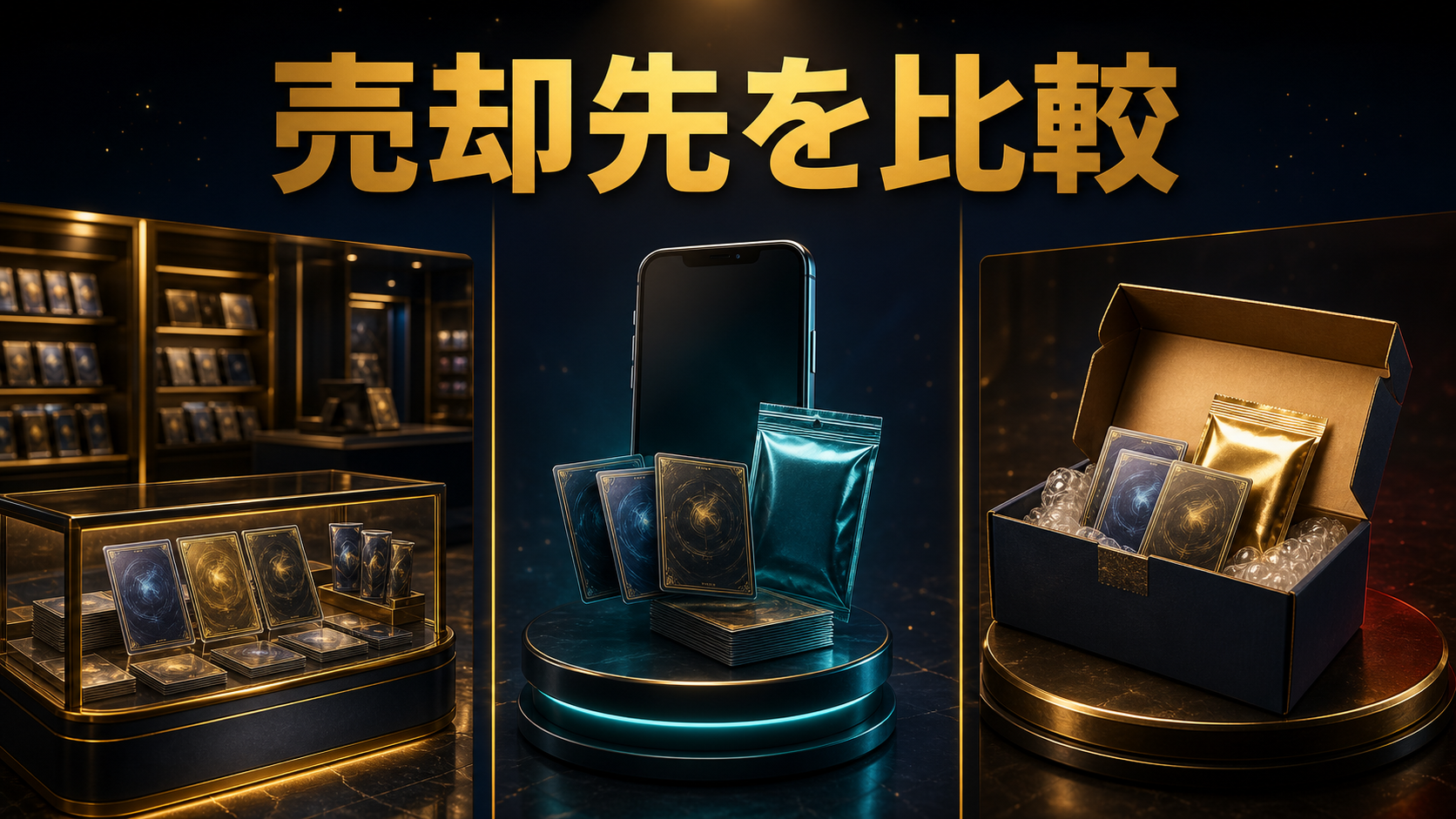 カードショップ宅配買取とフリマ出品の比較
