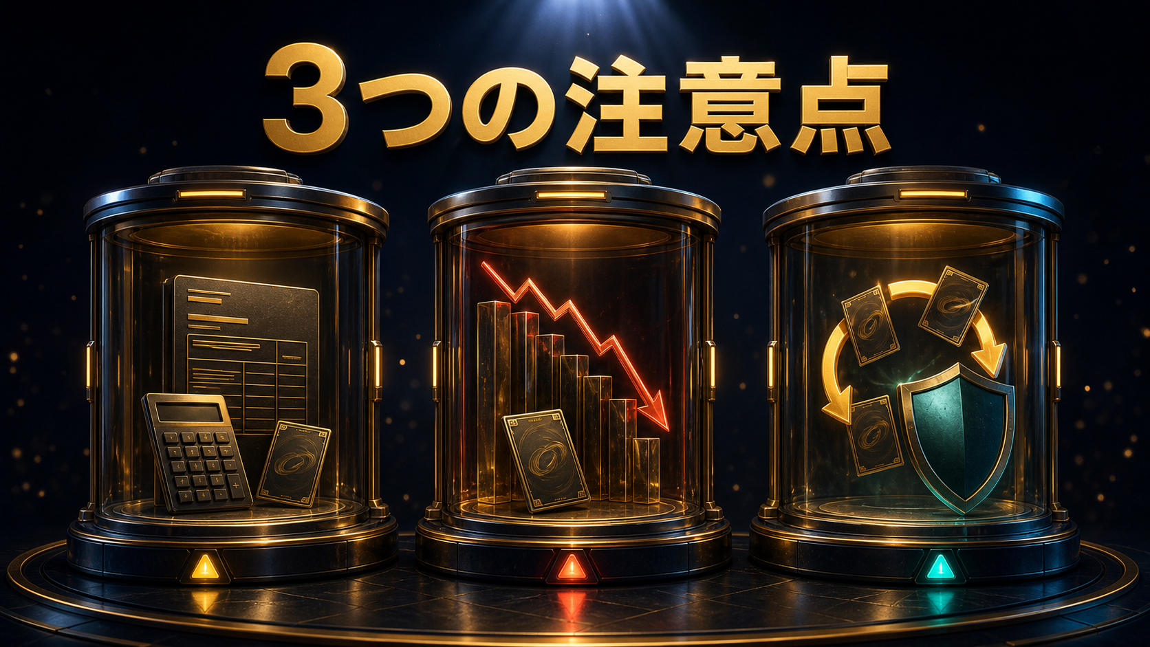 税金とカード相場下落と過度な購入の3つのリスク