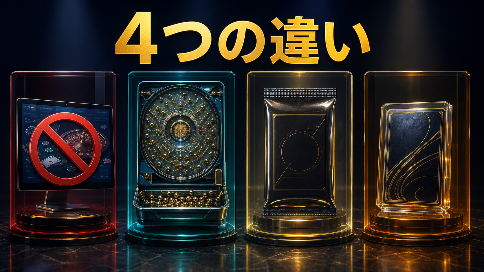 オリパとオンラインカジノとパチンコと公式パックの比較