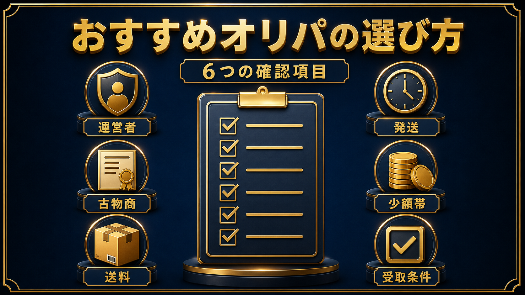 おすすめオリパの選び方|6つの確認項目