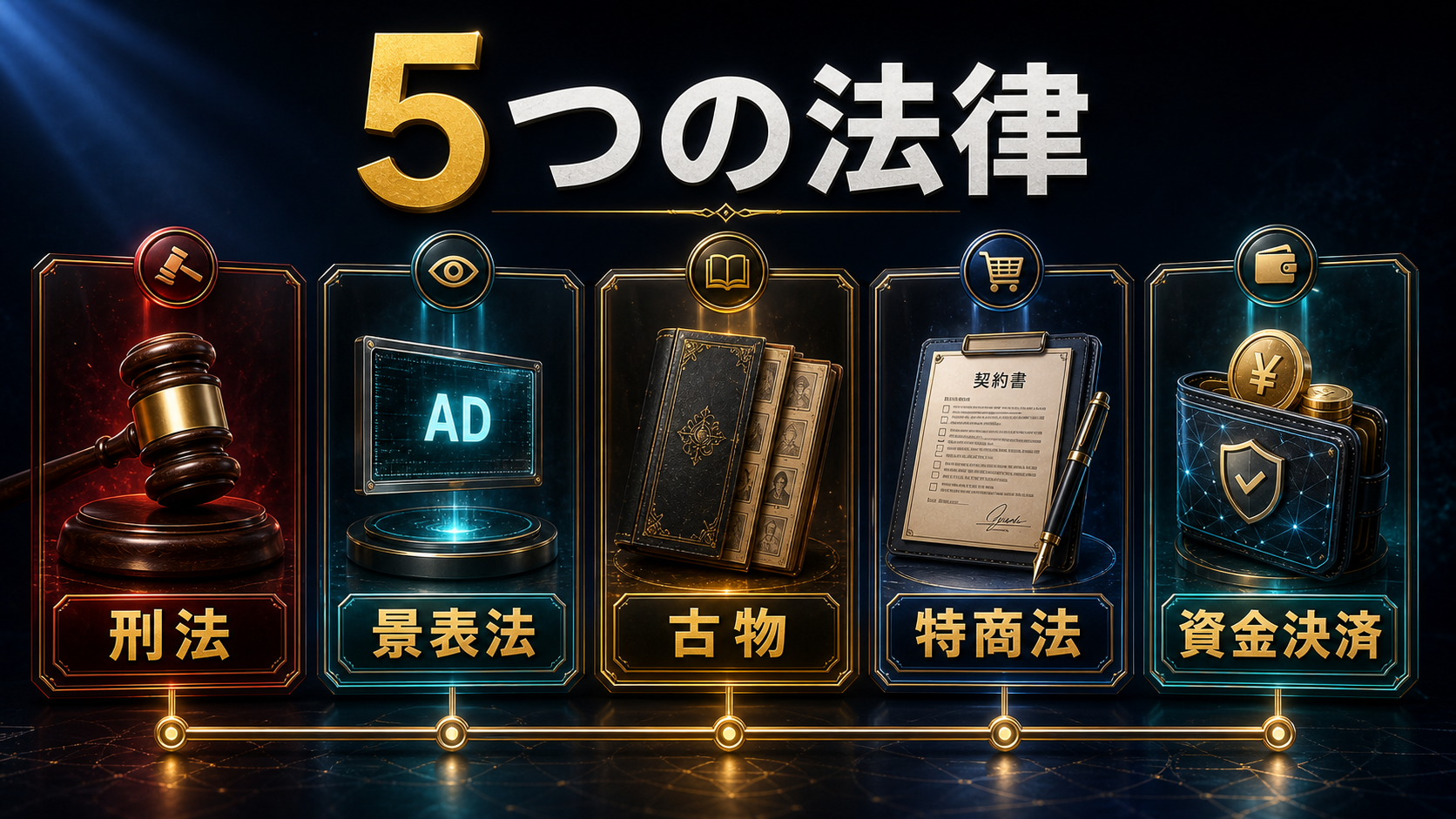 オリパに現在適用される5つの法律