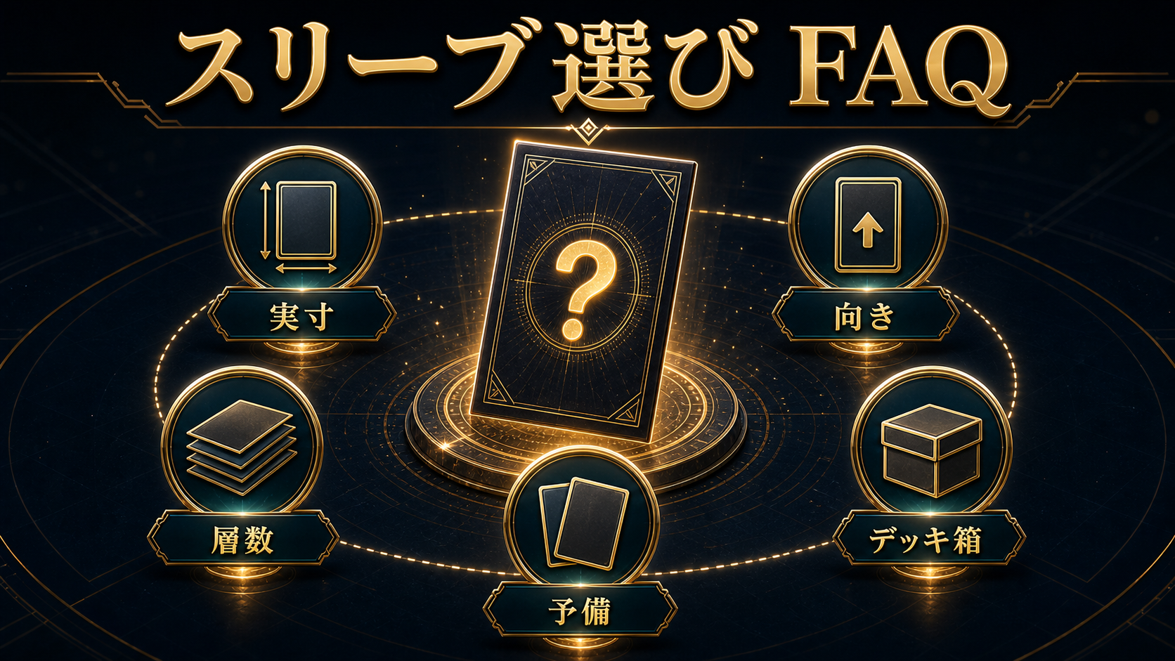 ポケモンカードのスリーブサイズFAQ図