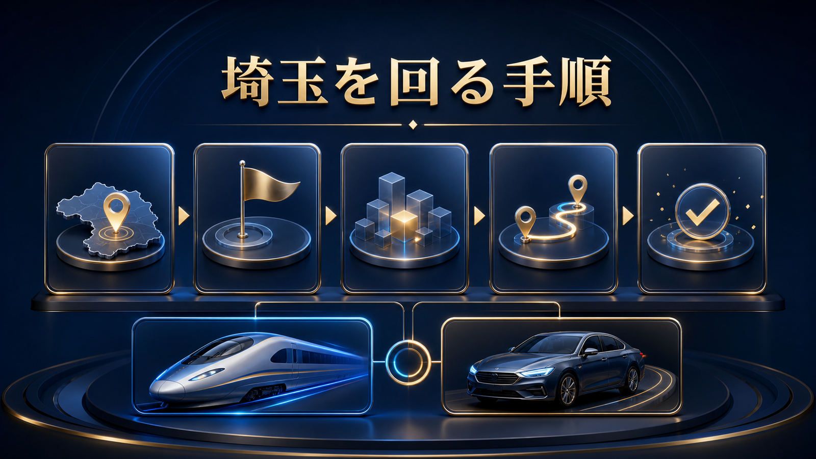 埼玉で効率よく回る手順を整理した図