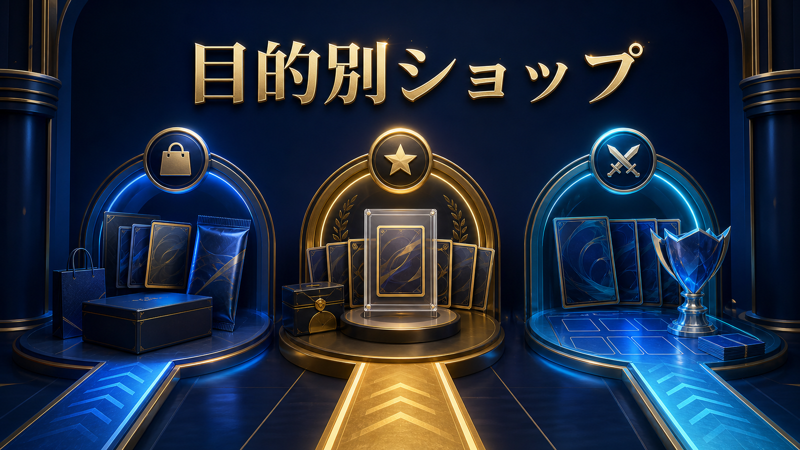 ポケカ・スポーツカード・対戦目的で選ぶを整理した図