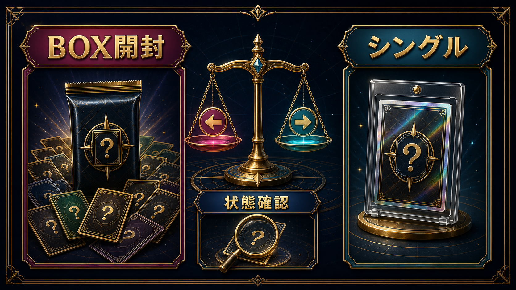 シャイニートレジャーexをBOX・シングル・未開封で選び分ける図