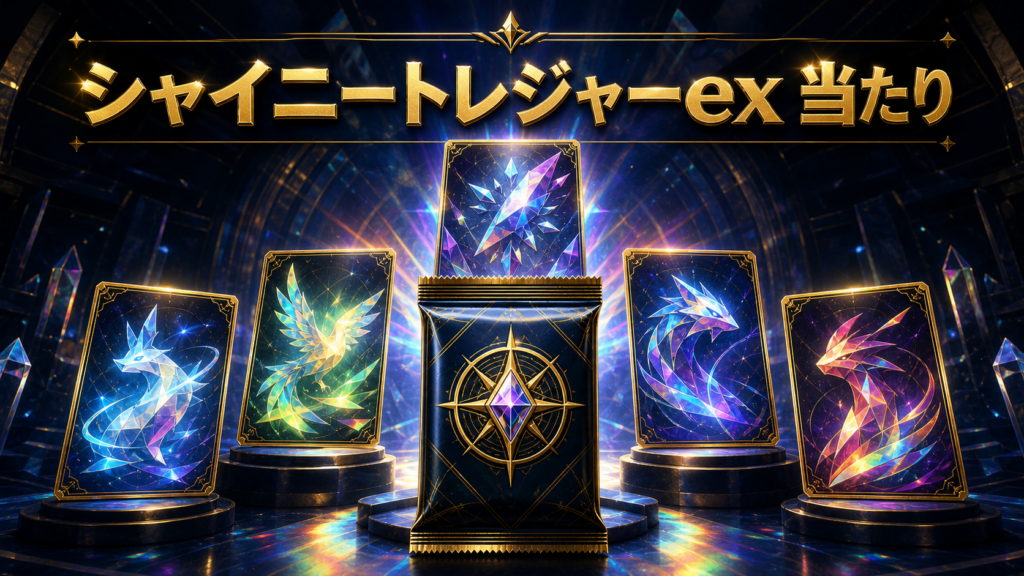 シャイニートレジャーex当たりランキング｜買取相場・封入率のアイキャッチ