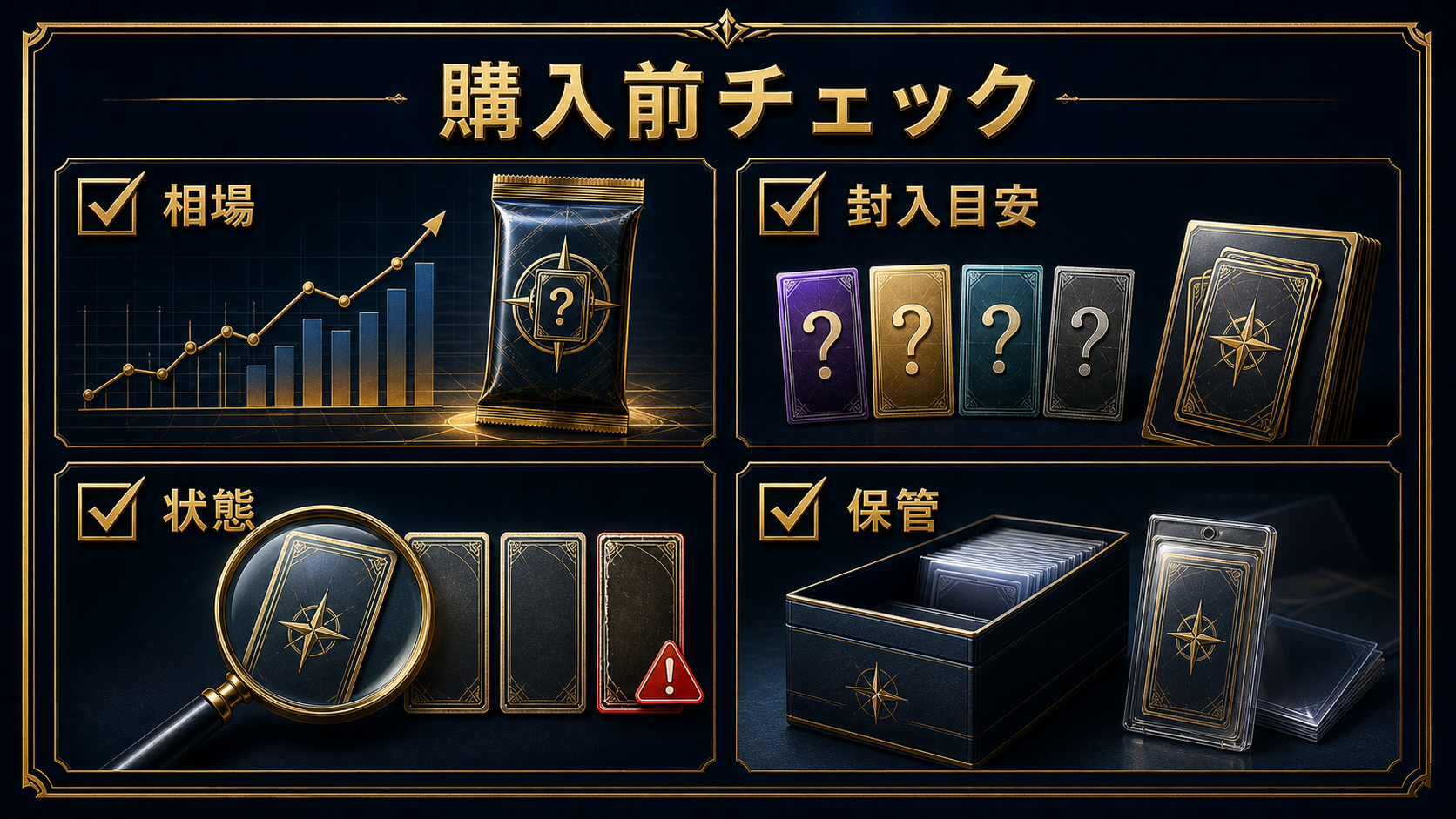 シャイニートレジャーexの相場・封入・状態・保管を確認する図