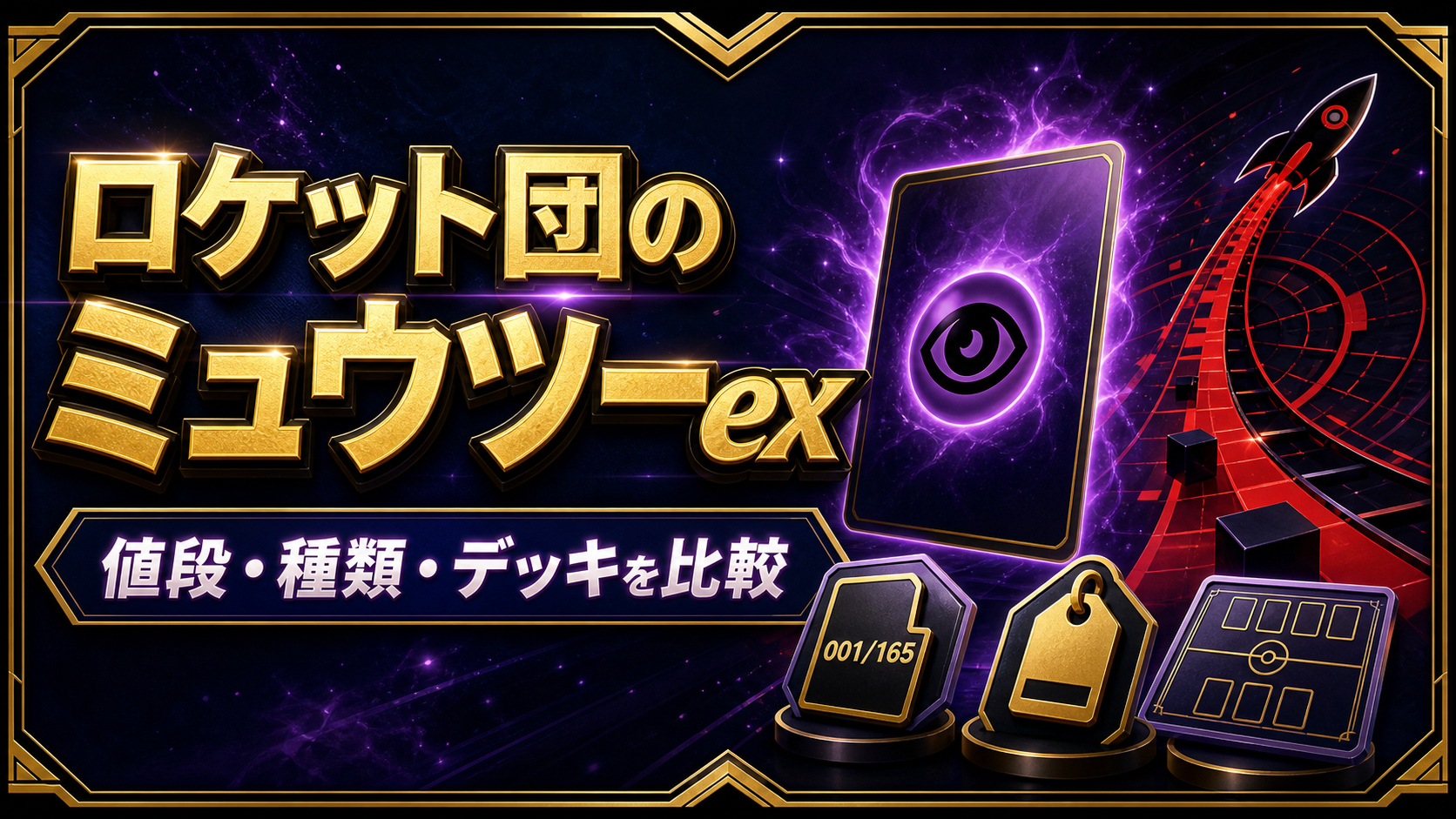 ロケット団のミュウツーexの値段・デッキ｜種類を比較のアイキャッチ