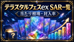 テラスタルフェスex SAR一覧｜当たり相場・封入率のアイキャッチ