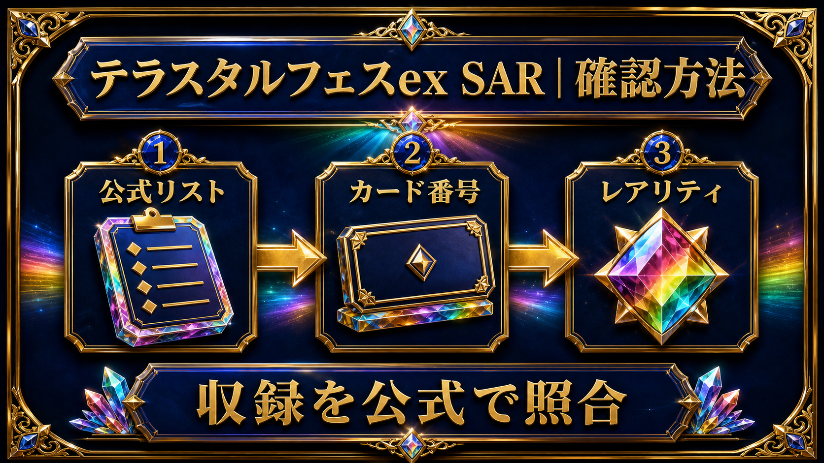 テラスタルフェスex SAR｜確認方法