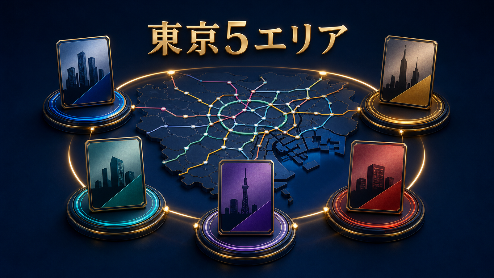 東京5エリア|特徴マップ