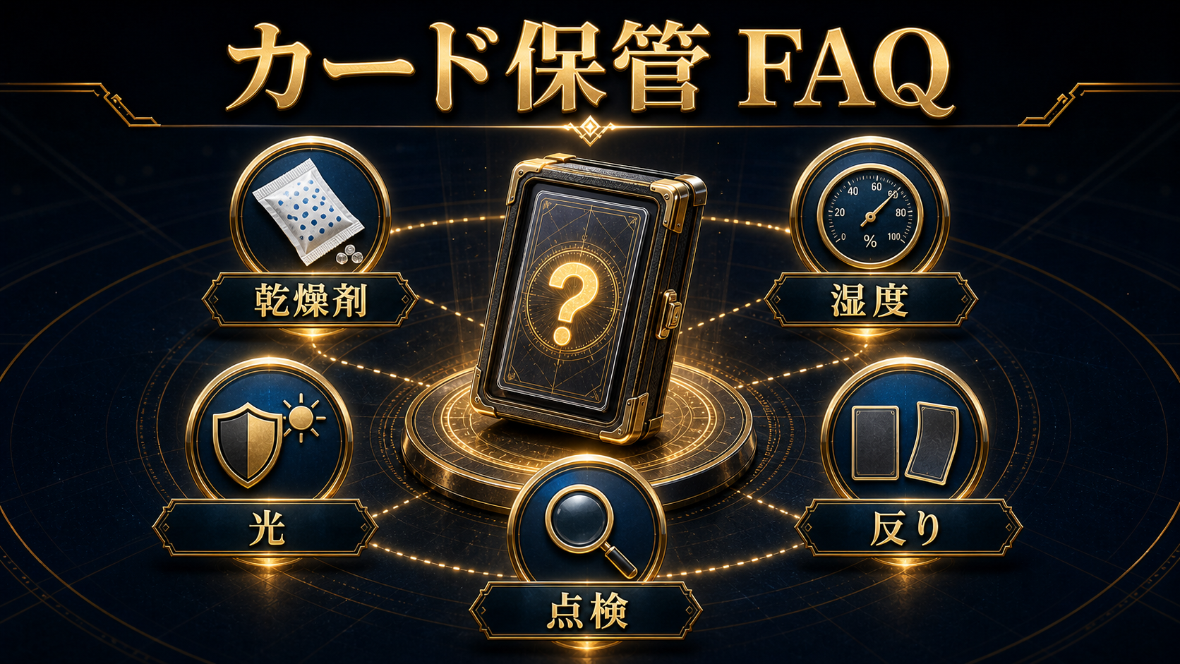 カードの保管方法に関するFAQ図