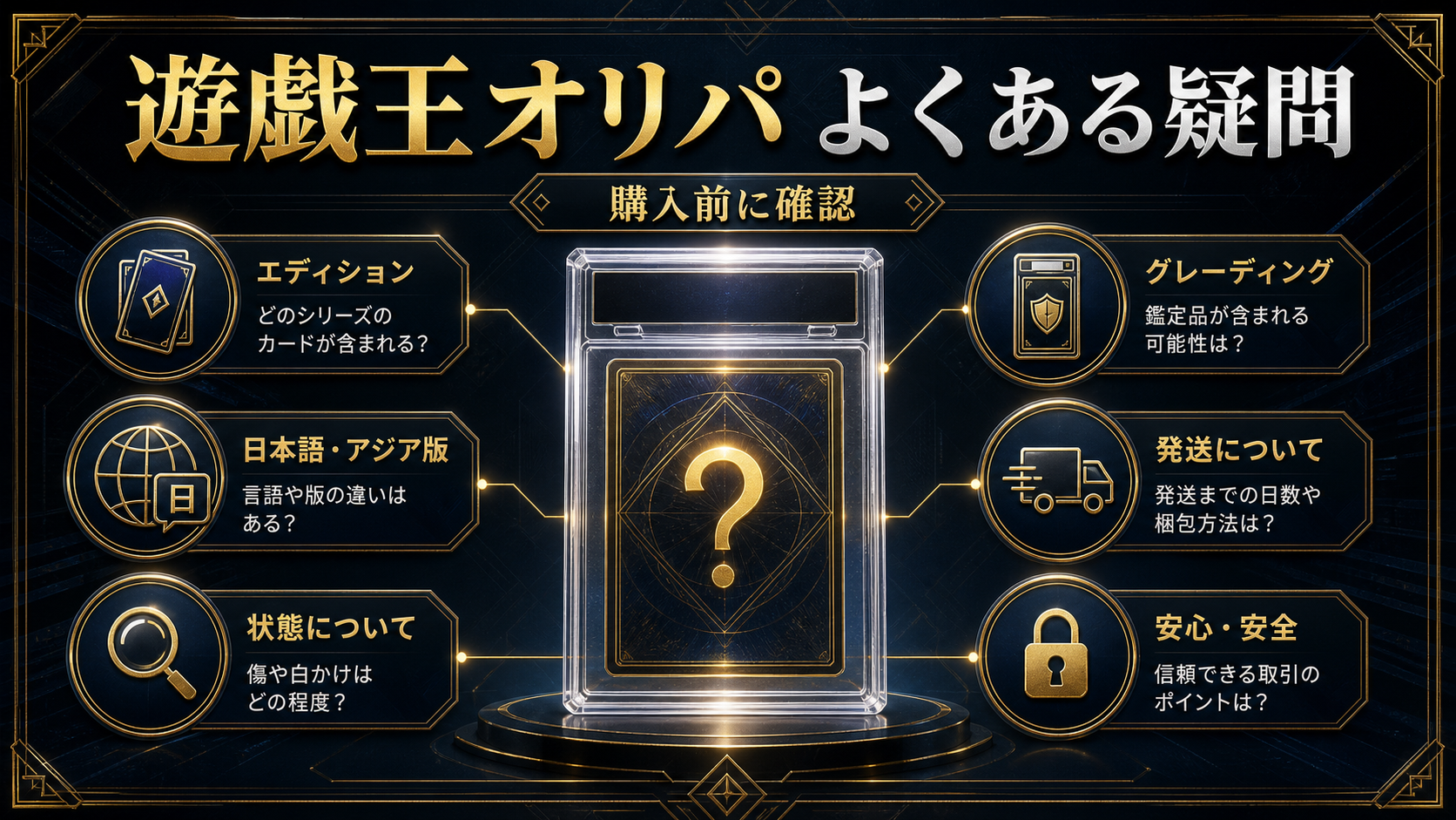 遊戯王オリパのよくある質問を整理した図解