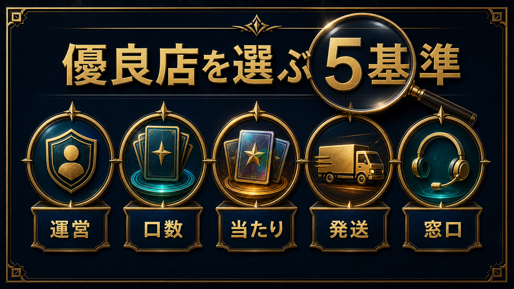 遊戯王オリパの運営・口数・当たり・発送・窓口を確認する図