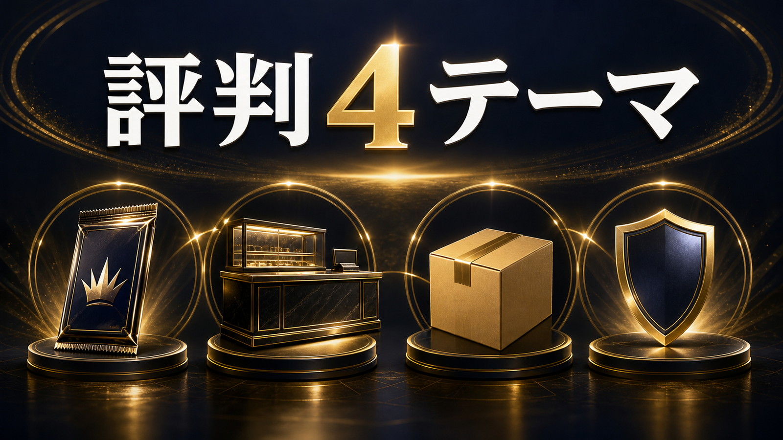 Bee本舗オリパの評判は4テーマに分けて読むの判断ポイントを整理した図