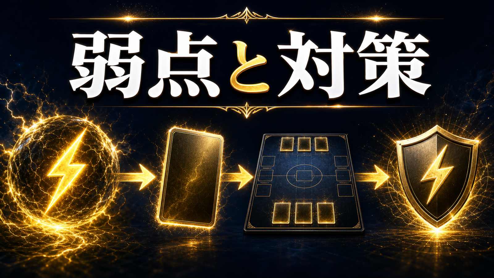 弱点・対策とデッキ調整の判断ポイントを整理した図