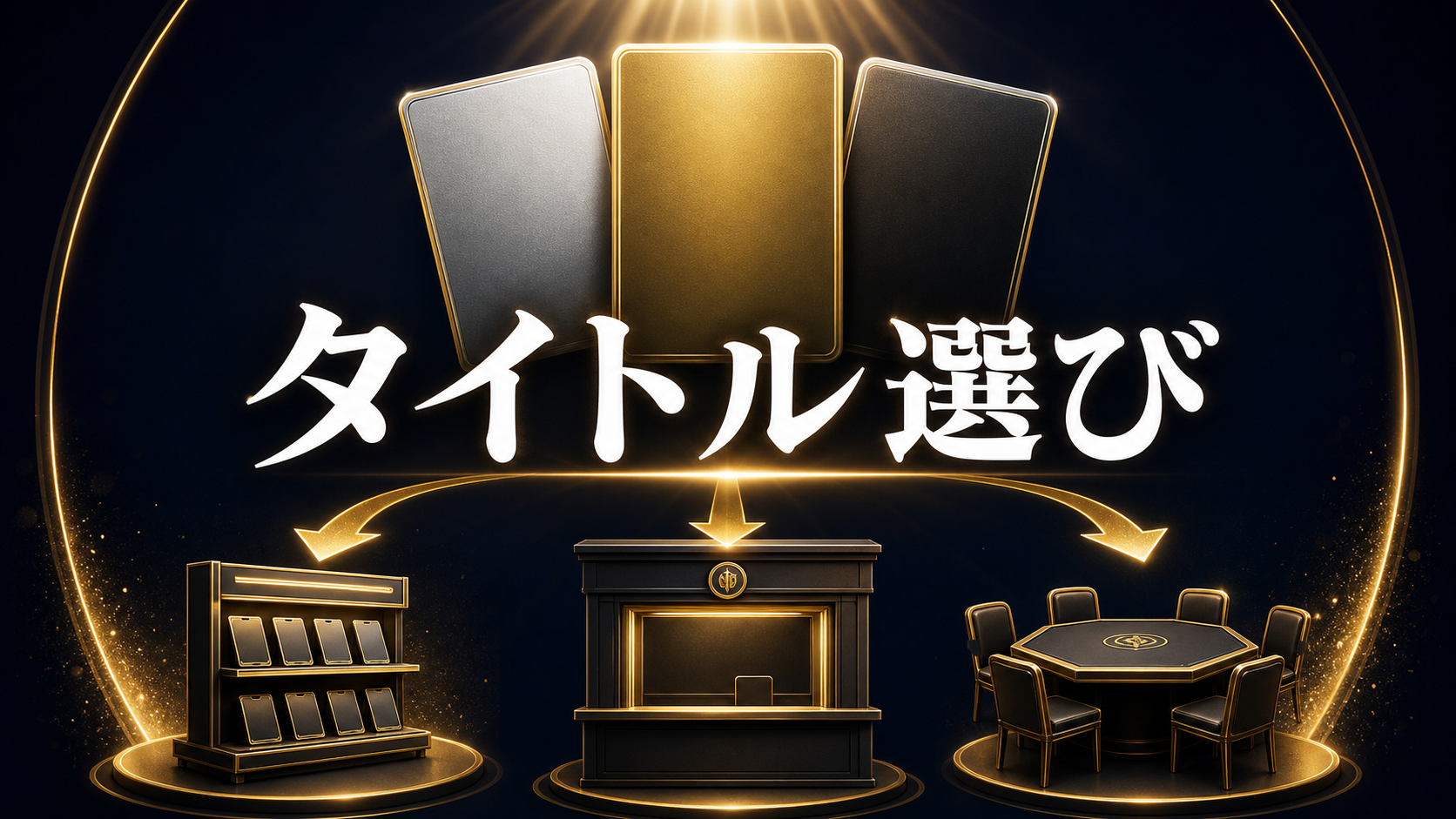 ポケカ・ワンピース・遊戯王の取扱で選ぶの判断ポイントを整理した図