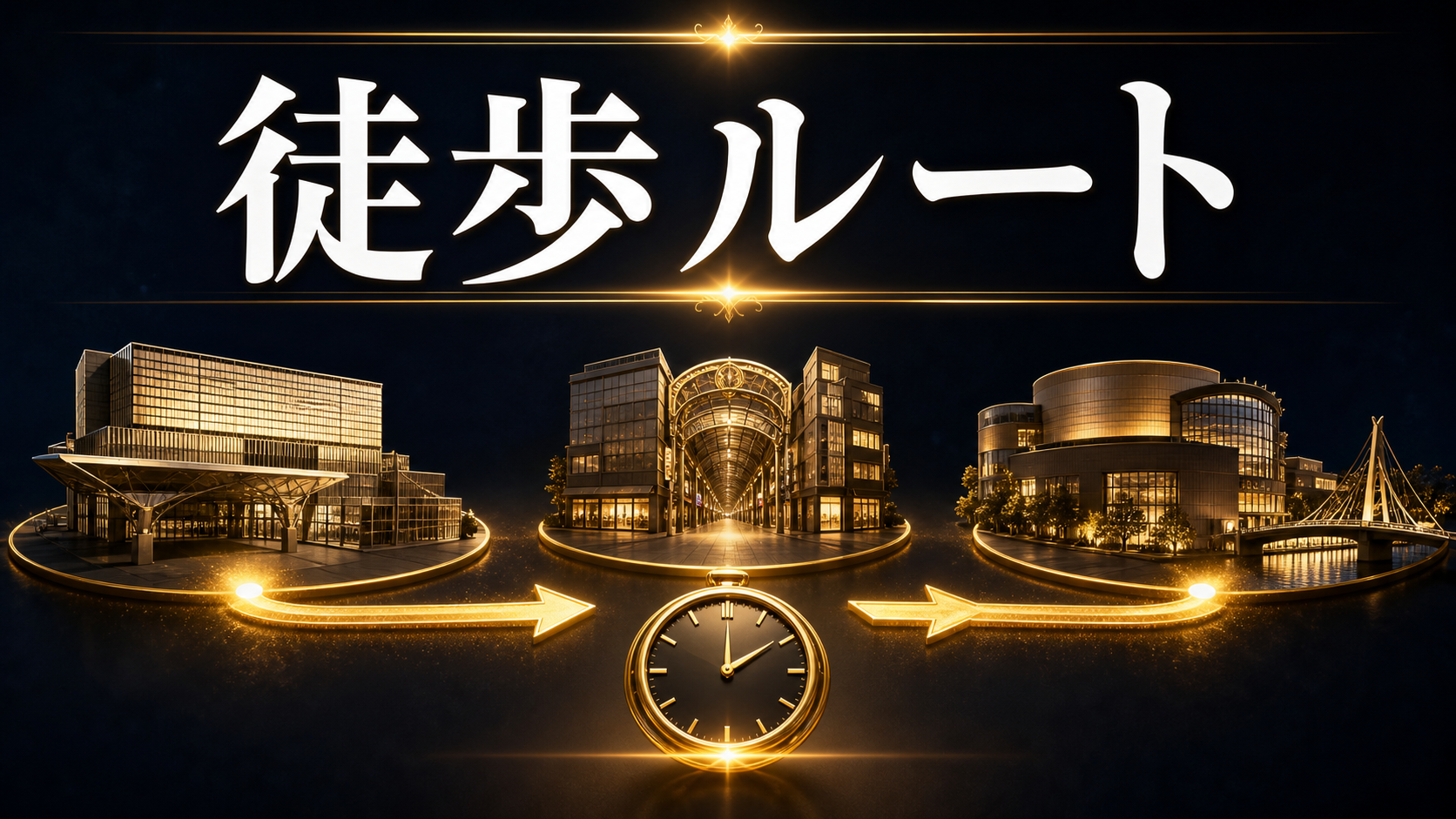 小倉駅周辺を半日で回るモデルルートの判断ポイントを整理した図