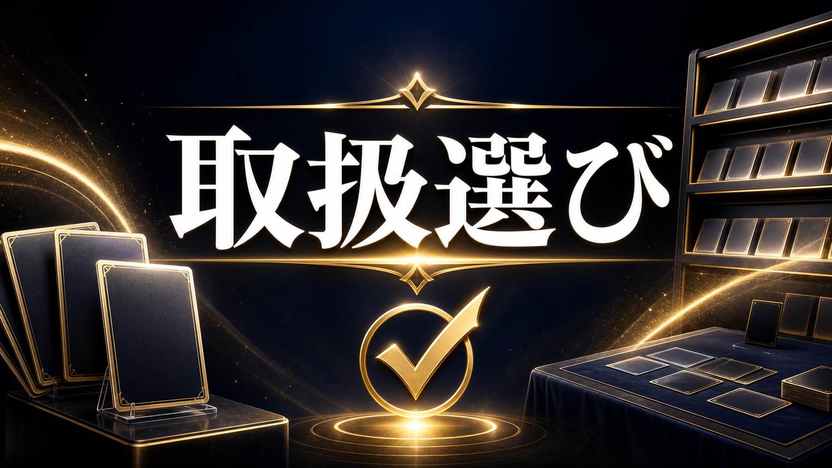 ポケカ・ワンピース・遊戯王・MTGで店を選ぶの判断ポイントを整理した図