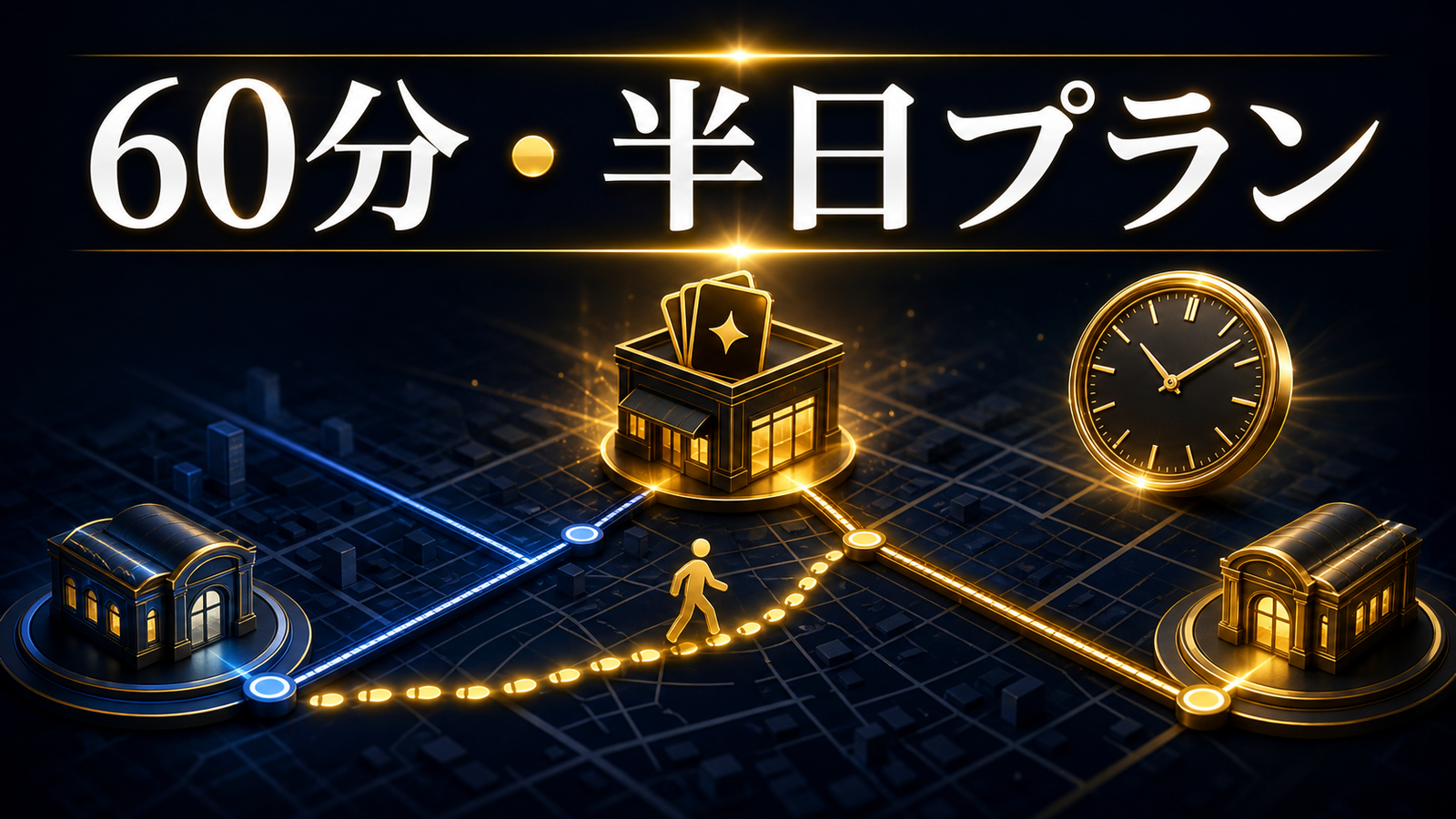 溝の口カードショップの回り方の判断ポイントを整理した図