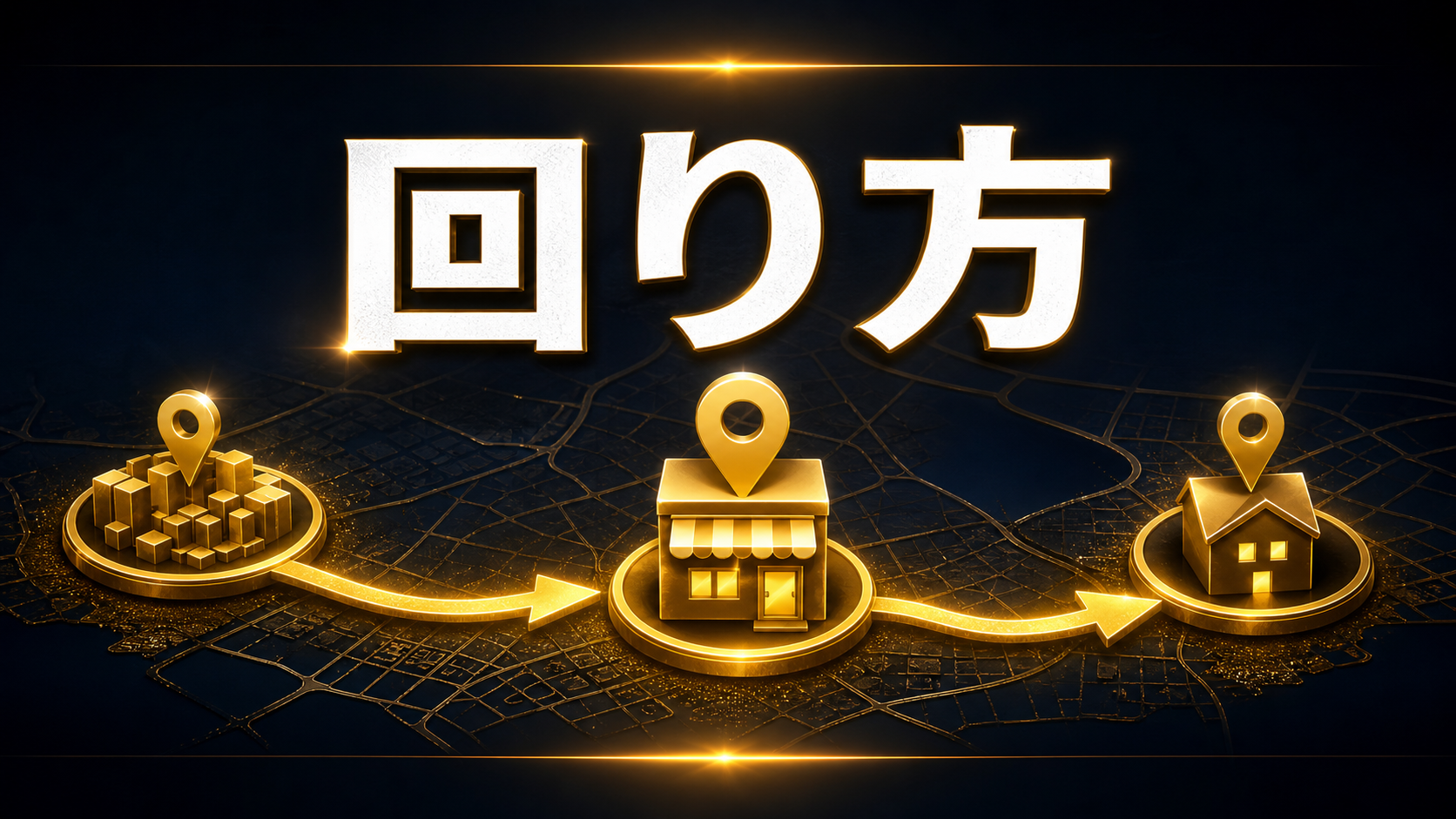 奈良のカードショップを効率よく回る手順の判断ポイントを整理した図