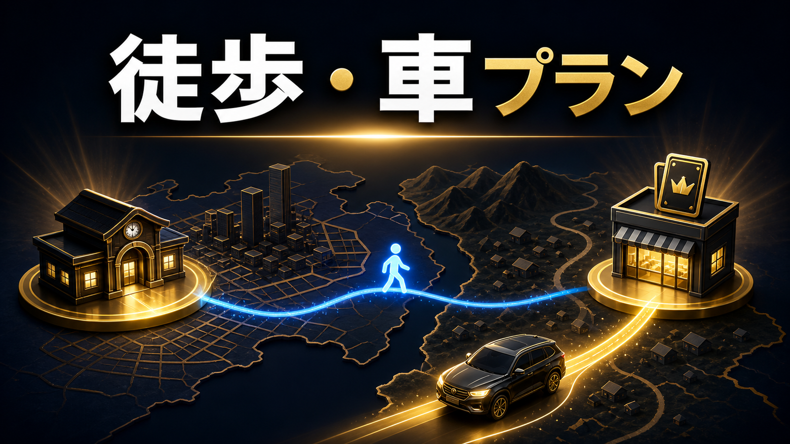 大分カードショップを回るモデル手順の判断ポイントを整理した図