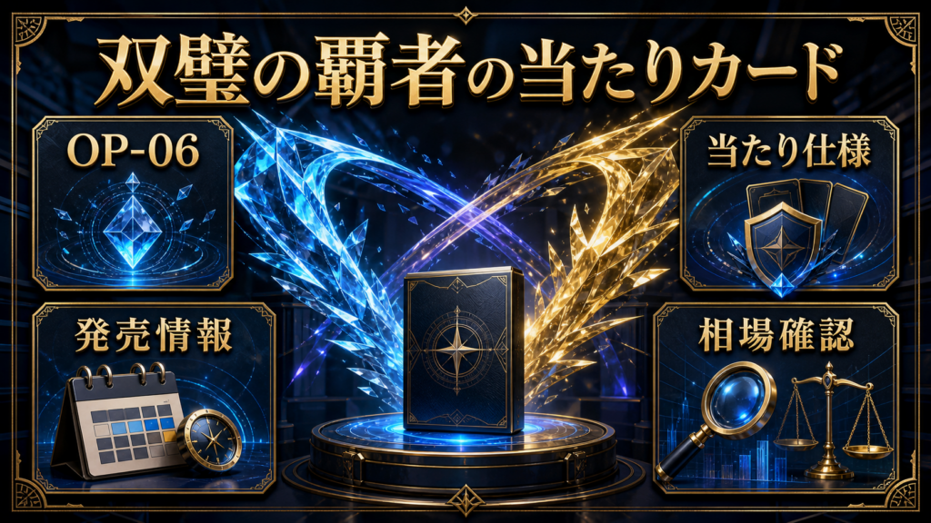 双璧の覇者の当たりカード一覧｜OP-06の種類と相場の見方
