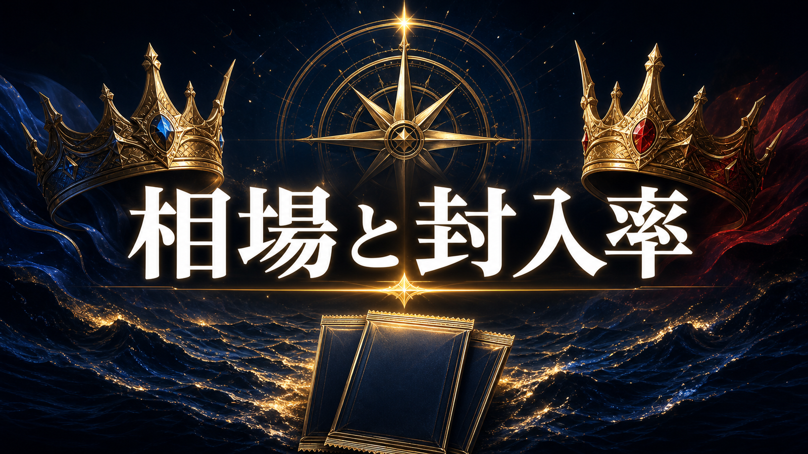 二つの伝説の当たり相場・封入率の読み方の判断ポイントを整理した図