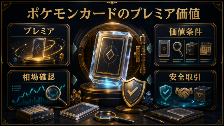 ポケモンカードのプレミアとは?価値の見分け方と高額カードの条件