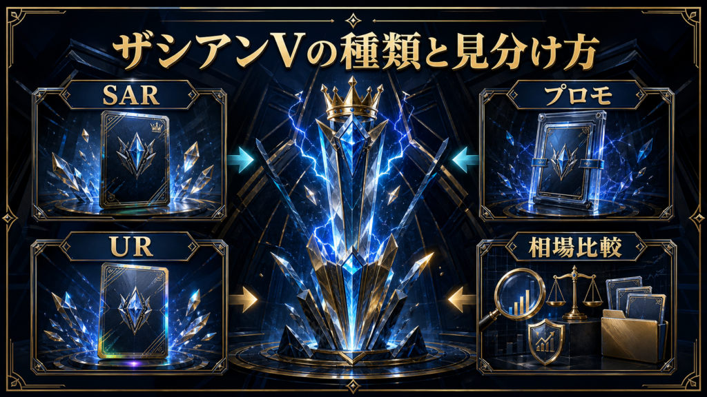 ザシアンVの種類一覧｜SAR・UR・プロモの見分け方と相場